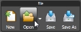 Application Toolbar - Open File