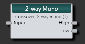 2-Way Mono Crossover Block