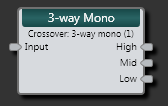 3-Way Mono Crossover Block
