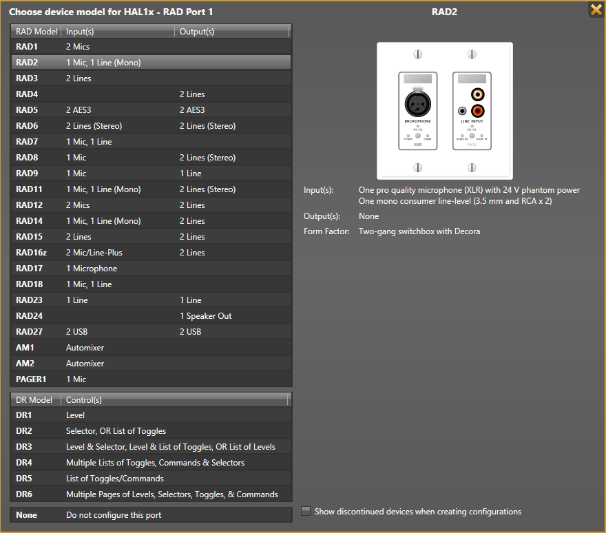 RAD Model Picker