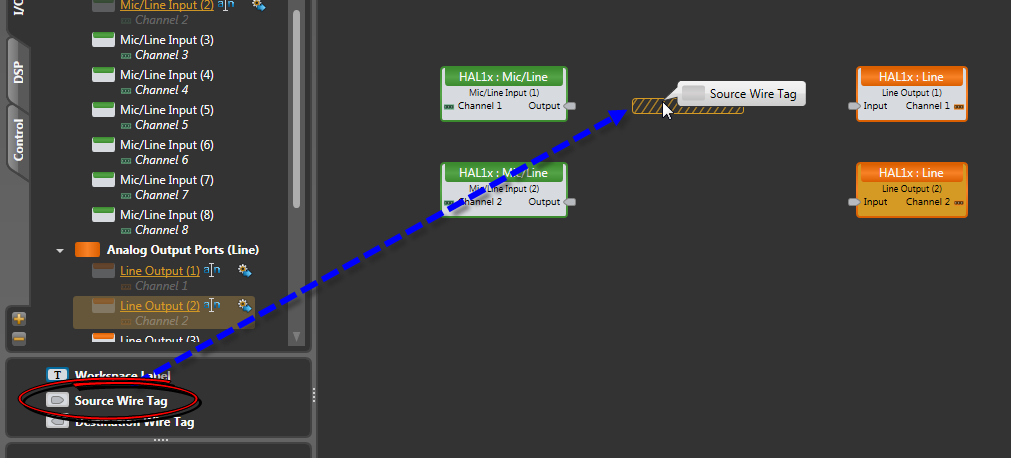 Dragging Block to Processing Map